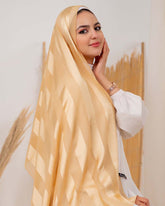 Satin chiffon scarf